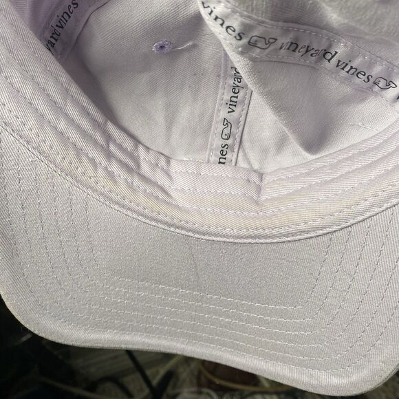 Vineyard Vines Baseball Hat Cap Liliac Strapback Whale Logo Adjustable Adult - Picture 7 of 7